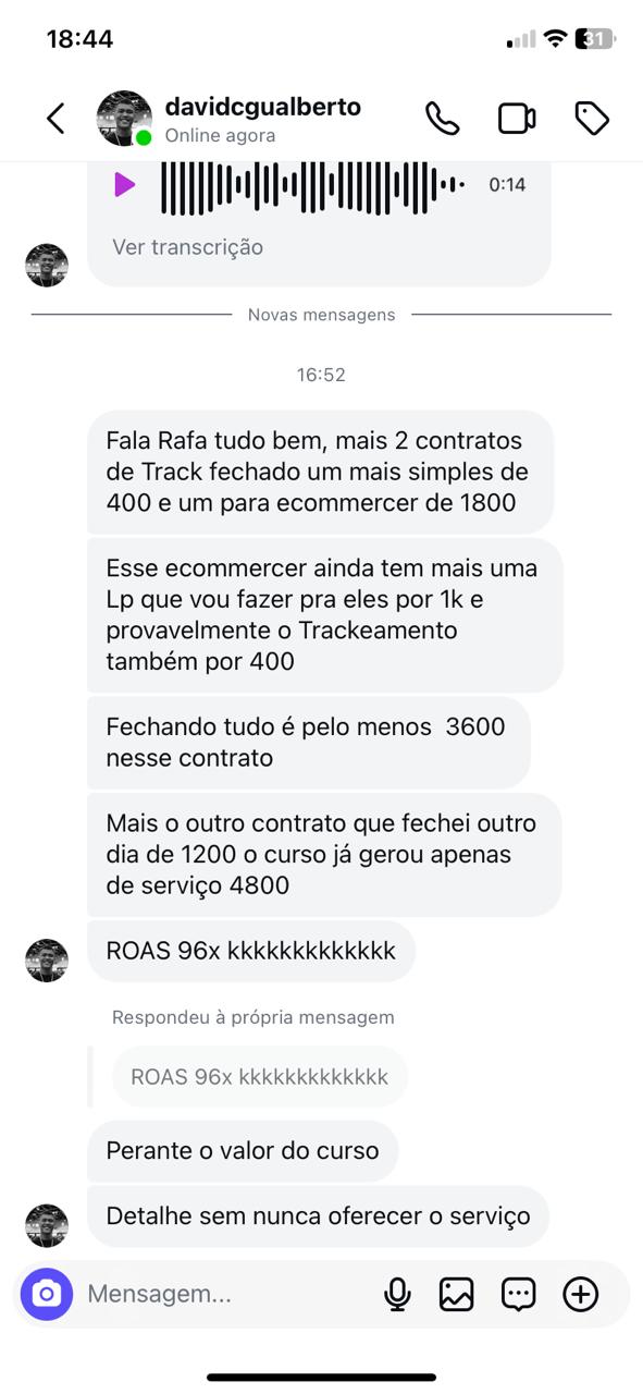 Feedback de aluno